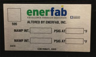 Etched Stainless Steel Data Plate